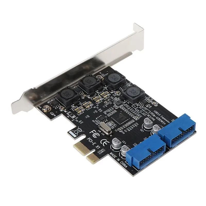 2 Порты и разъёмы 19Pin USB 3,0 карта PCI-e для внутреннего 20Pin Порты Мужской адаптер PCI Express