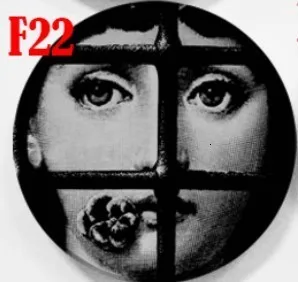 W Milan rosenthal Piero fornasetti тарелки красочные художественные тарелки иллюстрации подвесные блюда Примерная комната/дом/отель украшение Настенное подвесное блюдо - Цвет: W