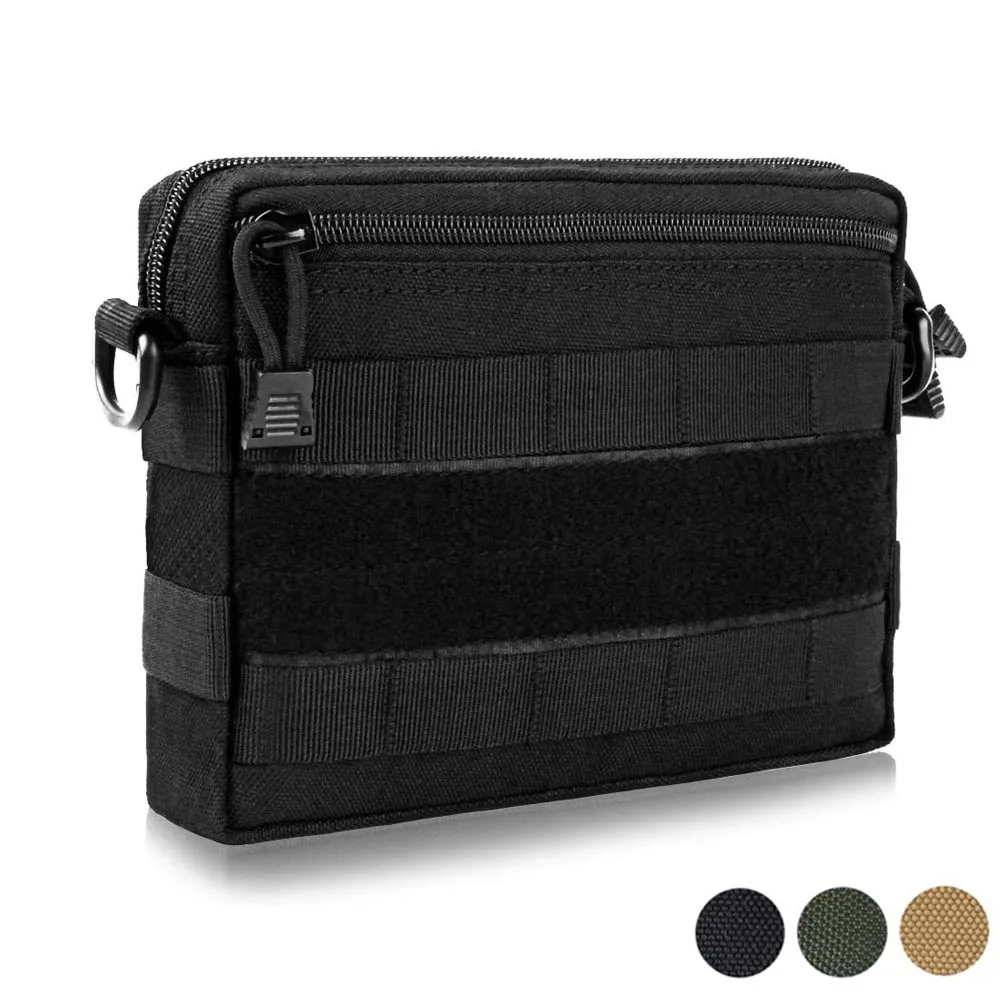 1000D Molle Pouch Tactical Emergency Survival Pocket Multi-functional EDC Waist Pack for Belt Backpack Outdoor Camping Bag | Спорт и