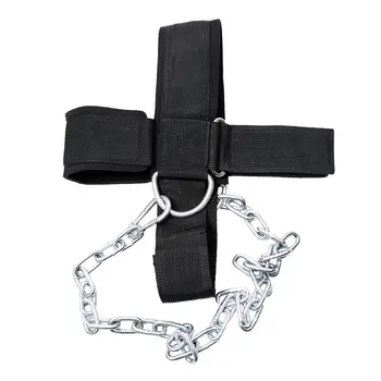 

Head Harness Neck Strength Exercise Belt Weight Lifting Fitness Chain Strap Power Training Belt Gym Fitness Equipment