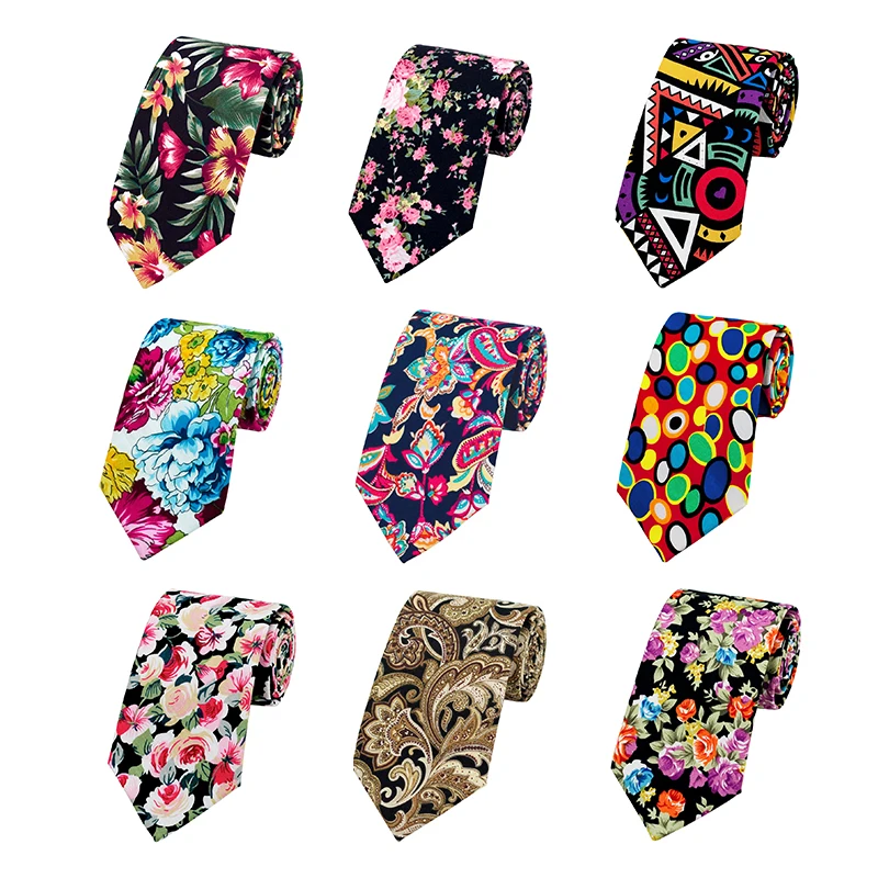 Hi Tie 8 5 см Красочный мужской галстук из 10 шт. 50 стилей 100% шелковые тканые галстуки