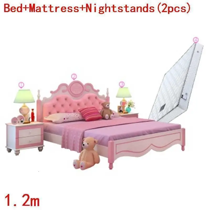 Для мобильных детей Litera Infantiles Yatak Odasi Moblin Baby Muebles De Dormitorio деревянная освещенная мебель для спальни детская кровать - Цвет: Number 2