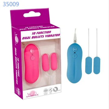 10 Speed G Spot Dual Bullet Vibe Vibrator Wired Remote Control Vibrating Double Eggs Sex Toys for Woman Masturbation TD0072 6