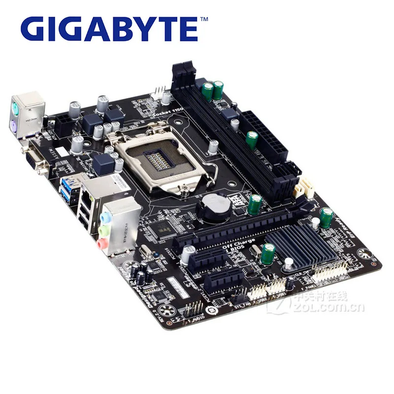 LGA 1150 H81 DDR3 Gigabyte GA-H81M-S1 Спецификация материнская плата USB3.0 16G Настольный SATA III H81M-S1 PCI-E X16 б/у