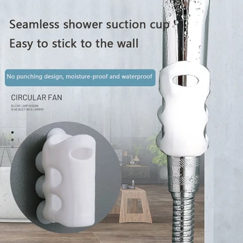 

2pcs Shower Head Holder Reusable Durable Suction Cup Shower Mounting Bracket Wall Mount Rack Organizer For Bathroom Accessories