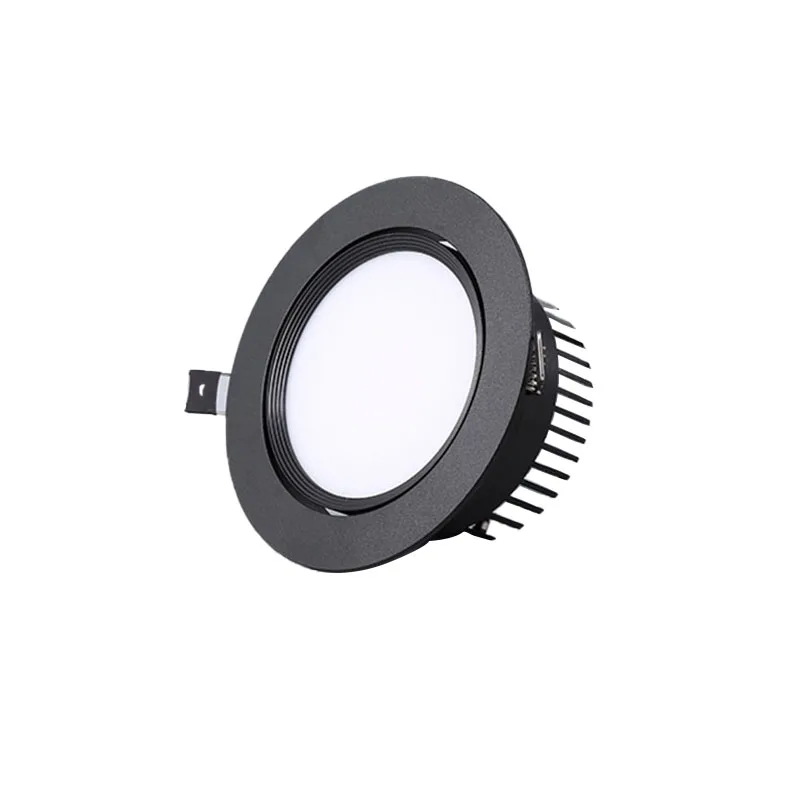 Round Dimmable LED Downlight Recessed Ceiling Lamps AC90-260V 5W/7W/9W/12W/15W/18W COB Background Light Indoor Lighting | Лампы и