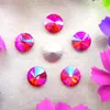 AB Colors 6mm 8mm 10mm 12mm 14mm 16mm 18mm Rivoli round shape Glass Crystal Glue on rhinestone beads accessories diy trim ► Photo 3/6