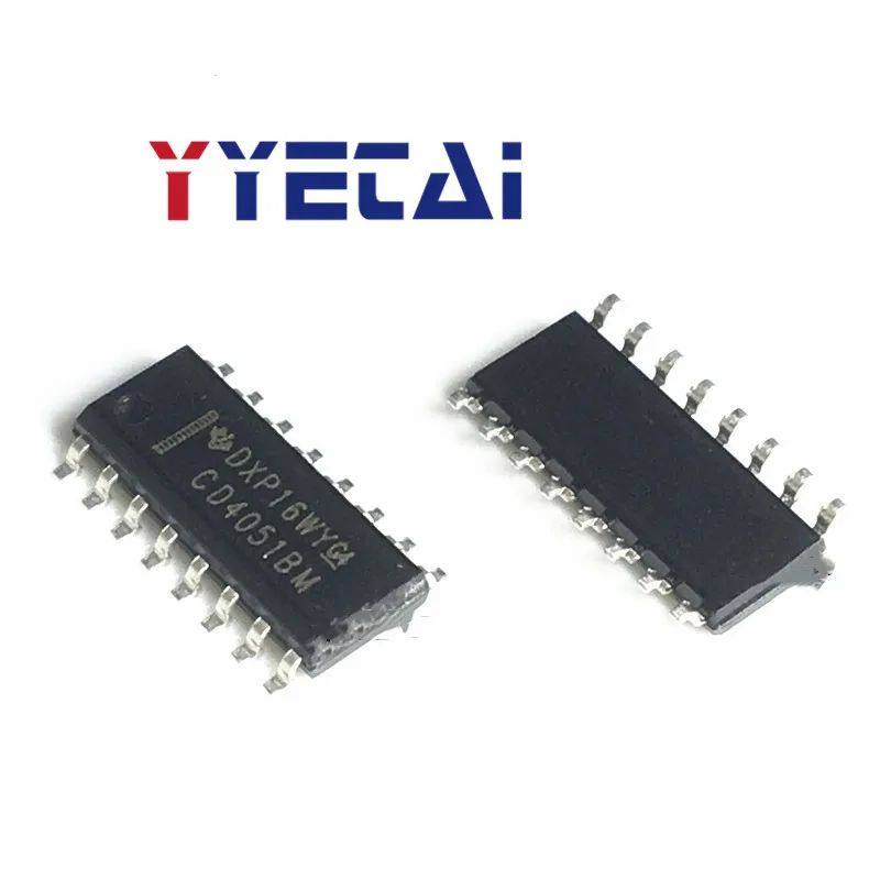

Аналоговый коммутационный чип CD4051BM CD4051, восемь вариантов выбора, SMD SOP16, 20 шт.