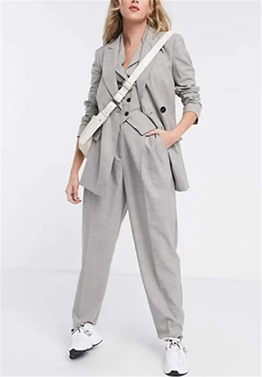 3 Pcs (Blazer+Pants+Vest) Office Lady Formal Suit Women Long Sleeve Trousers Ladies Business Casual Suit Outfits ropa de mujer