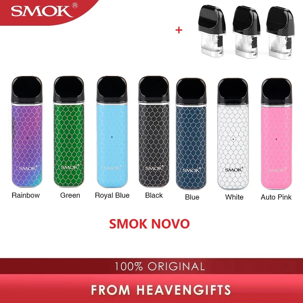 Электронная сигарета SMOK Novo Pod kit с аккумулятором 450 мА · ч и системой 2 мл NOVO vs NORD /