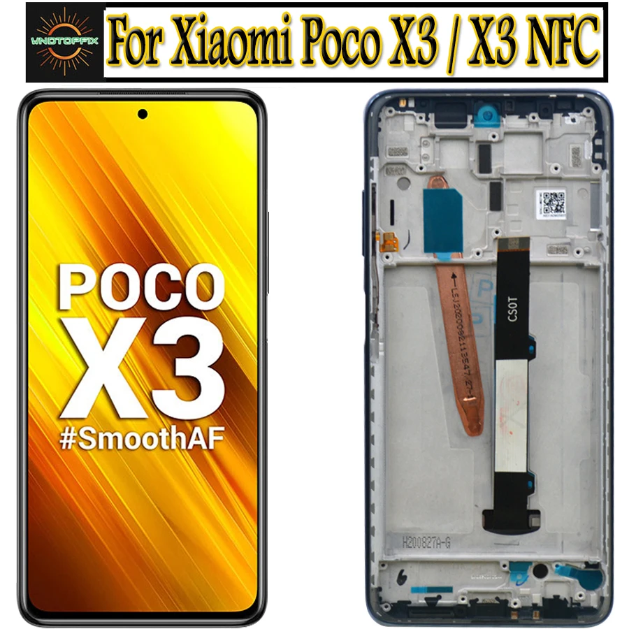 Оригинальный дисплей 6 67 дюйма для Xiaomi Poco X3 ЖК с сенсорным экраном дигитайзер в