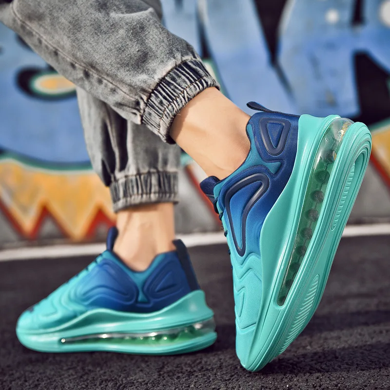 

MEN'S SHOES Spring New Style Air Cushion Breathable Mesh Running Shoes Men's Korean-style Fashion Messi Celebrity Style Eye in C