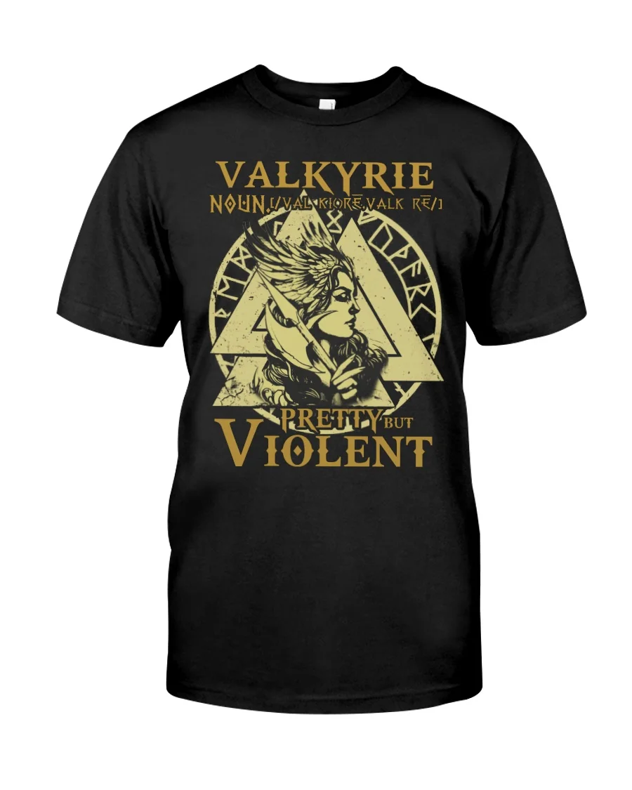Viking Symbol Valkyrie Tattoo 3D Printed Cotton t shirt Harajuku Fashion  Mens Short Sleeve Summer Casual Unisex Black Daily Tops - AliExpress