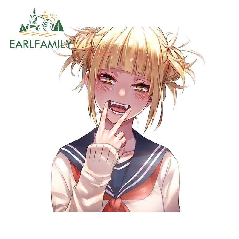 

EARLFAMILY 13 см x 10,8 см для химико Тога наклейки с персонажами из мультфильмов индивидуальные мотоциклетные индивидуальные автомобильные наклейки на лобовое стекло JDM украшение