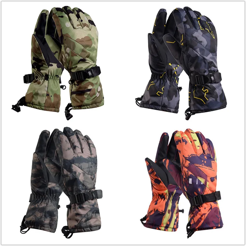 Snowboarding Gloves Motorcycle Women Windproof Camouflage