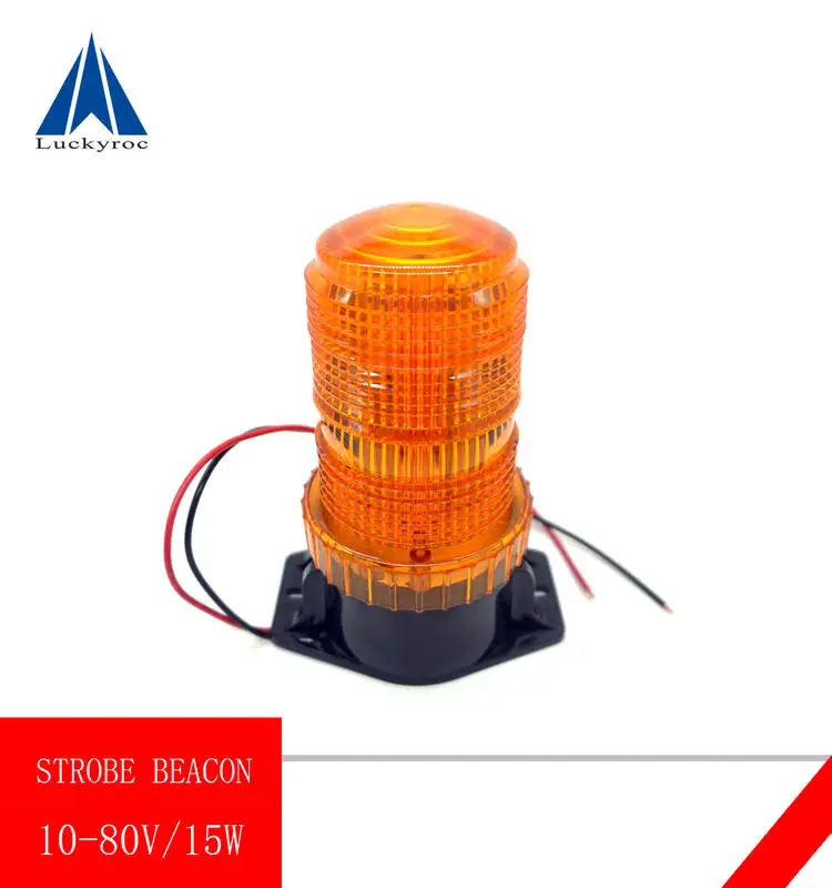 

12-30V Tractor Rotation Flashing Light 30 Led Strobe Traffic Warning Light PC Emergency Ratating Safety Alarm Beacon Round Amber