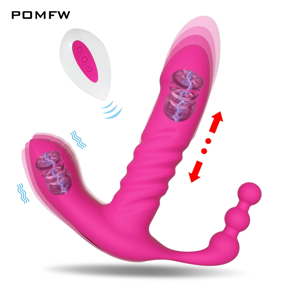 G Spot Wireless Remote Wearable Automatic Thrusting Dildo Clitoris Stimulator Vibrator for Women Vaginal Anal Sex Toys Adults 18 | Красота и