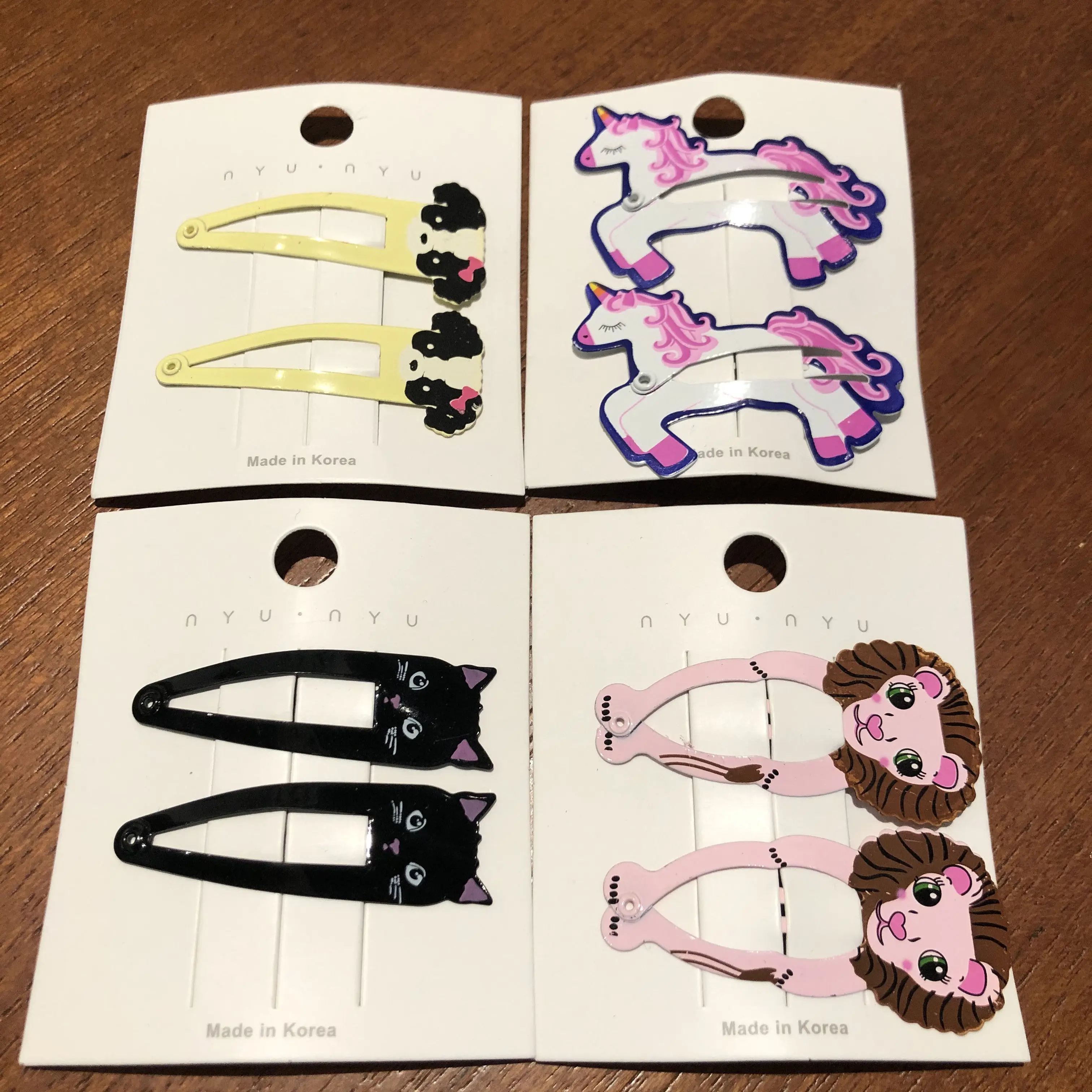 2 шт. заколка для волос в виде животного единорога с изображением Русалочки