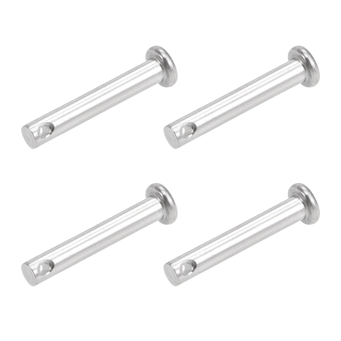 

uxcell Single Hole Clevis Pins - 5mm x 30mm Flat Head 304 Stainless Steel Link Hinge Pin 4Pcs