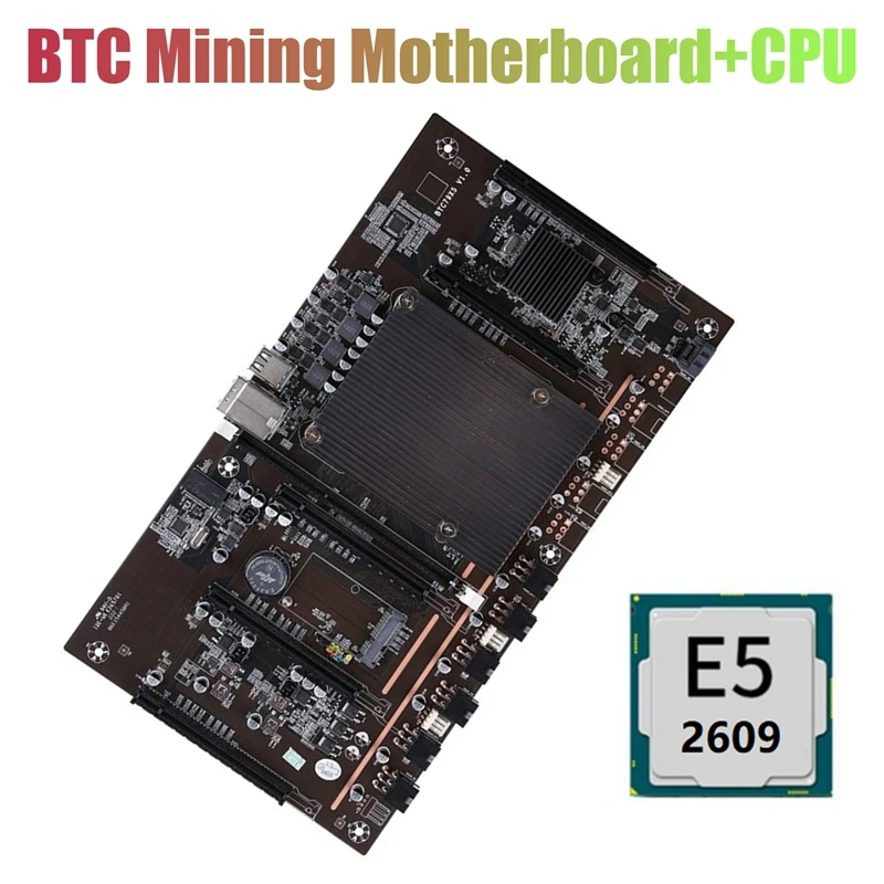 Материнская плата X79 H61 BTC для майнинга 5X PCI-E 8X LGA 2011 DDR3 поддержка 3060 3080 GPU с