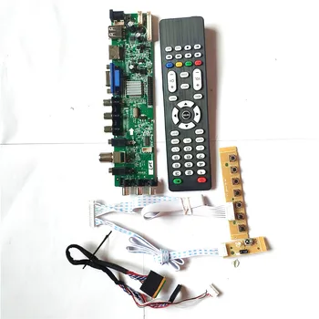 

For LP156WH4-TLP1/TLP2/TLP4 1366*768 panel universal HDMI VGA USB AV TV 3663 DVB digital LVDS Pin LCD Controller board DIY Kit