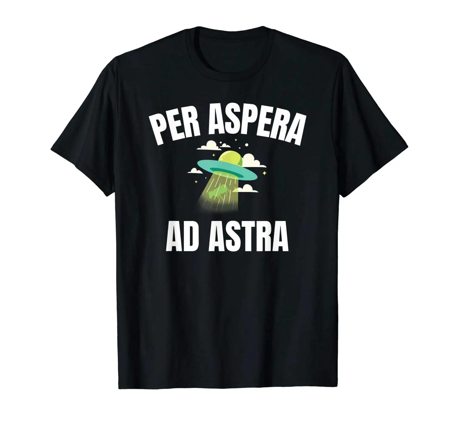 Мужская футболка с коротким рукавом Per Aspera Ad Astra повседневные принтом для мужчин
