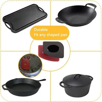 

2Pcs set Cleaning Blade Scraper Heat-resistant Juicer Cast iron Cooker Cleaning Brush Tools Dough Cutter Kitchen Tools