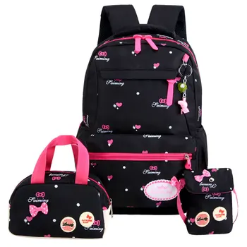 

3 pcs /set Star Printing Children School Bags For Girls Teenagers Backpacks Orthopedics School bag Backpack sac mochila infantil