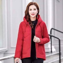 Зимняя женская парка на утином пуху, короткая, сверхлегкая, Натуральное перо, роскошная, высокое качество, женский пуховик на утином пуху#9813