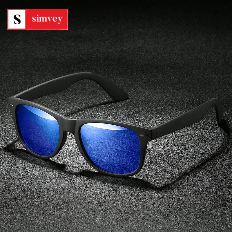 

Simvey Classic Retro Polarized Sunglasses Men Designer Women Driving Square Sun Glasses UV400 TAC