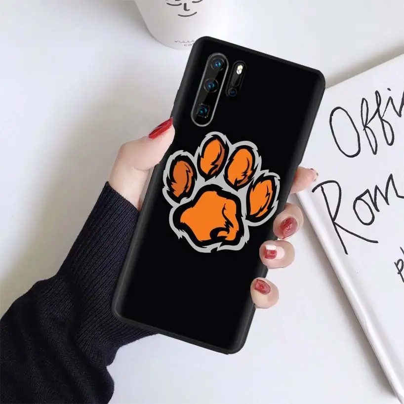 Отпечаток лапы собаки черный чехол для huawei mate 30 20 10 P30 P20 P10 Pro Lite P Smart Z мягкий чехол для телефона