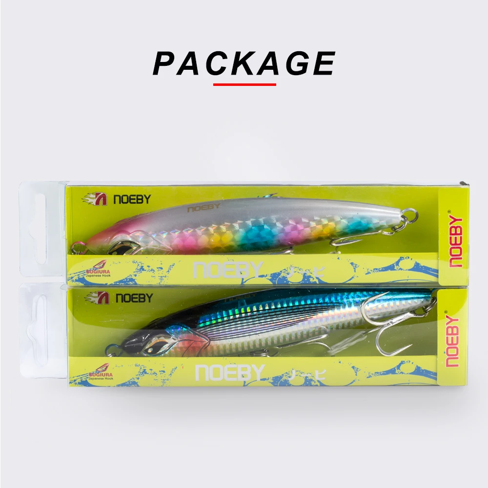 Noeby NBL9494 приманка для рыбалки карандаш stickbait Топ воды кренкбейт 160 мм 58 г 190 мм 86 г воблеры Рыбалка морской окунь leurre