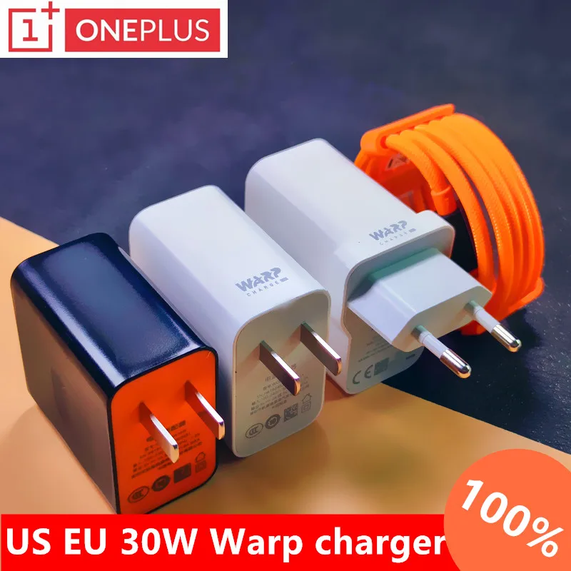 Original Oneplus 7 pro charger 30W Mclaren Warp charge 30 USB Dash power Adapter Type c cable For oneplus 6 6t Pro 5 5t 3 3t | Мобильные