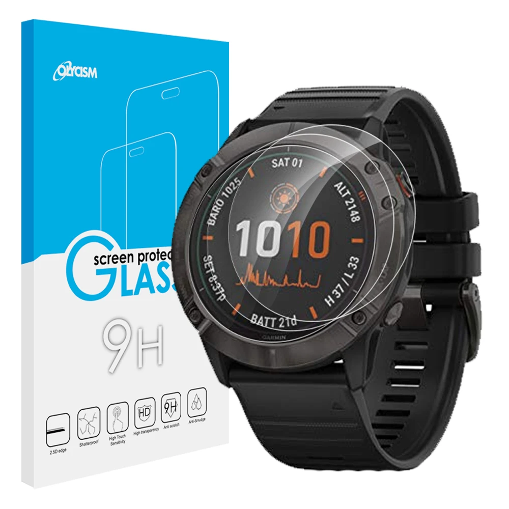 10 шт закаленное стекло для Garmin Fenix 6 Pro 6s Pro 6x Pro Защитная пленка для часов 9H прозрачная анти-защитная пленка ультратонкая кожа