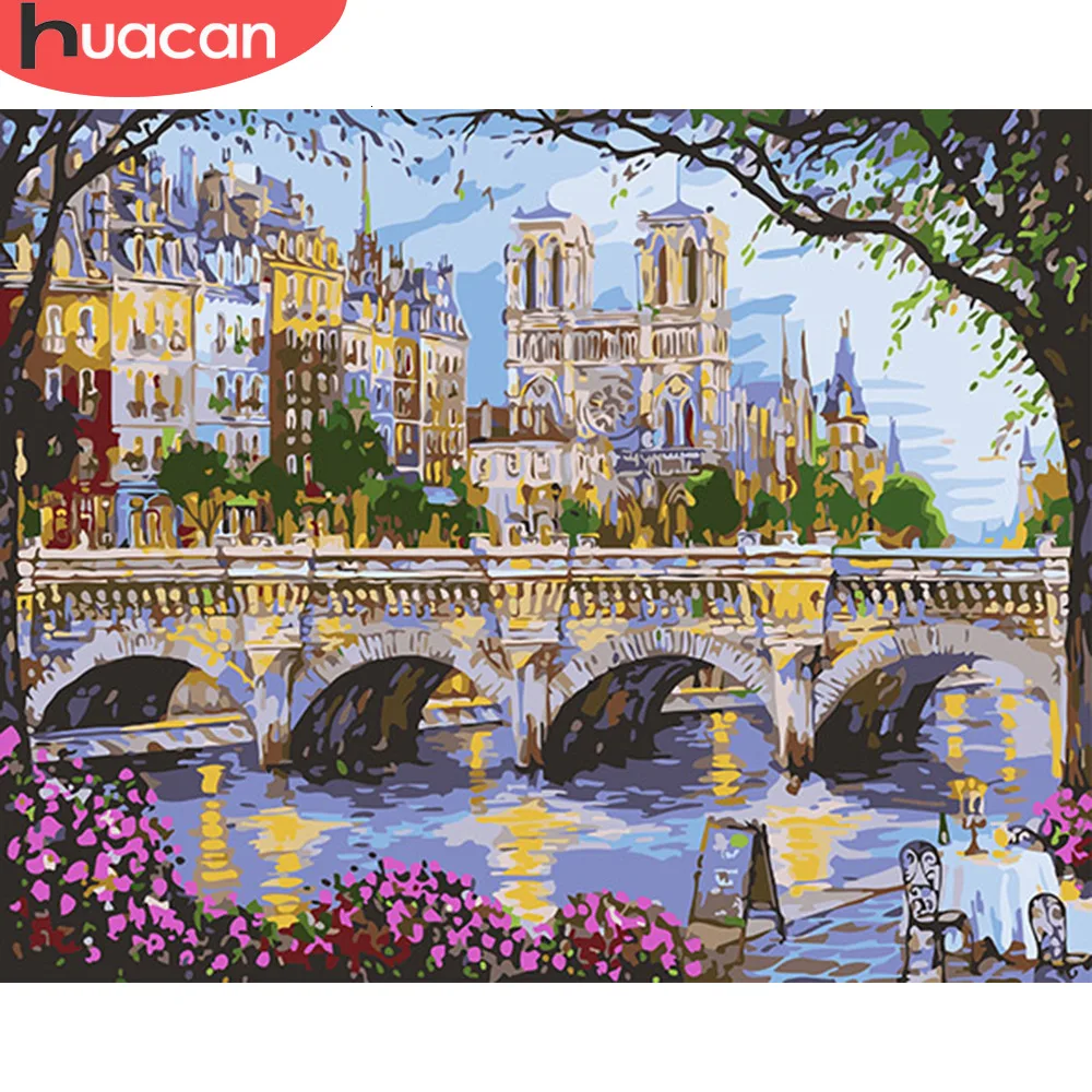 Набор для рисования по номерам на холсте городской пейзаж|Картина номерам| |