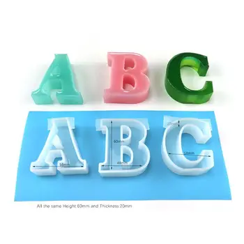 

New Transparent Silicone Mould Dried Flower Resin Decorative Craft DIY Letter decoration Mold epoxy resin molds for jewelry