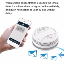Wi-Fi детектор дыма беспроводной пожарный датчик защита Tuya APP управление офис/домашний дымовой сигнализации датчик дом rookmelder