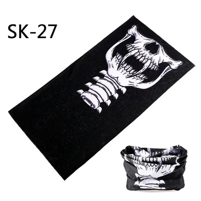 Skull Series Bandanas Sport Bicycle Motorcycle Variety Turban Magic Headband Veil Multi Head Scarf Scarves Face Mask Wrap mens navy scarf