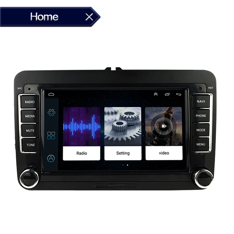 Golf 2 Din 7 дюймов gps навигация Wifi стерео радио для Bora VW Polo Volkswagen Passat B6 B7 Touran Android Авто MP5 плеер
