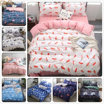 

Duvet Cover Sheet Quilt Comforter Quilt Case 3/4 pcs Bedding Set Adult Child Soft Cotton Bed Linens Single Twin Queen King Size