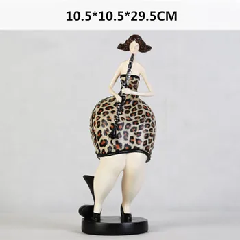 

Abstract Guitar Violin Band Fat Lady Sculpture Music Character Art Figurines Resin Art&Craft Modern Simple Home Decoration A761