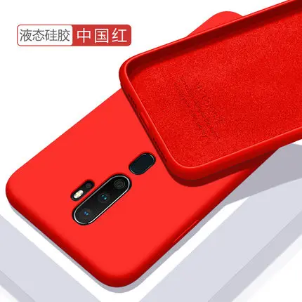 red Для oppo A9 чехол мягкий жидкий силиконовый Тонкий удобный защитный чехол на заднюю панель для oppo a5 oppo A11X оболочка - Цвет: red