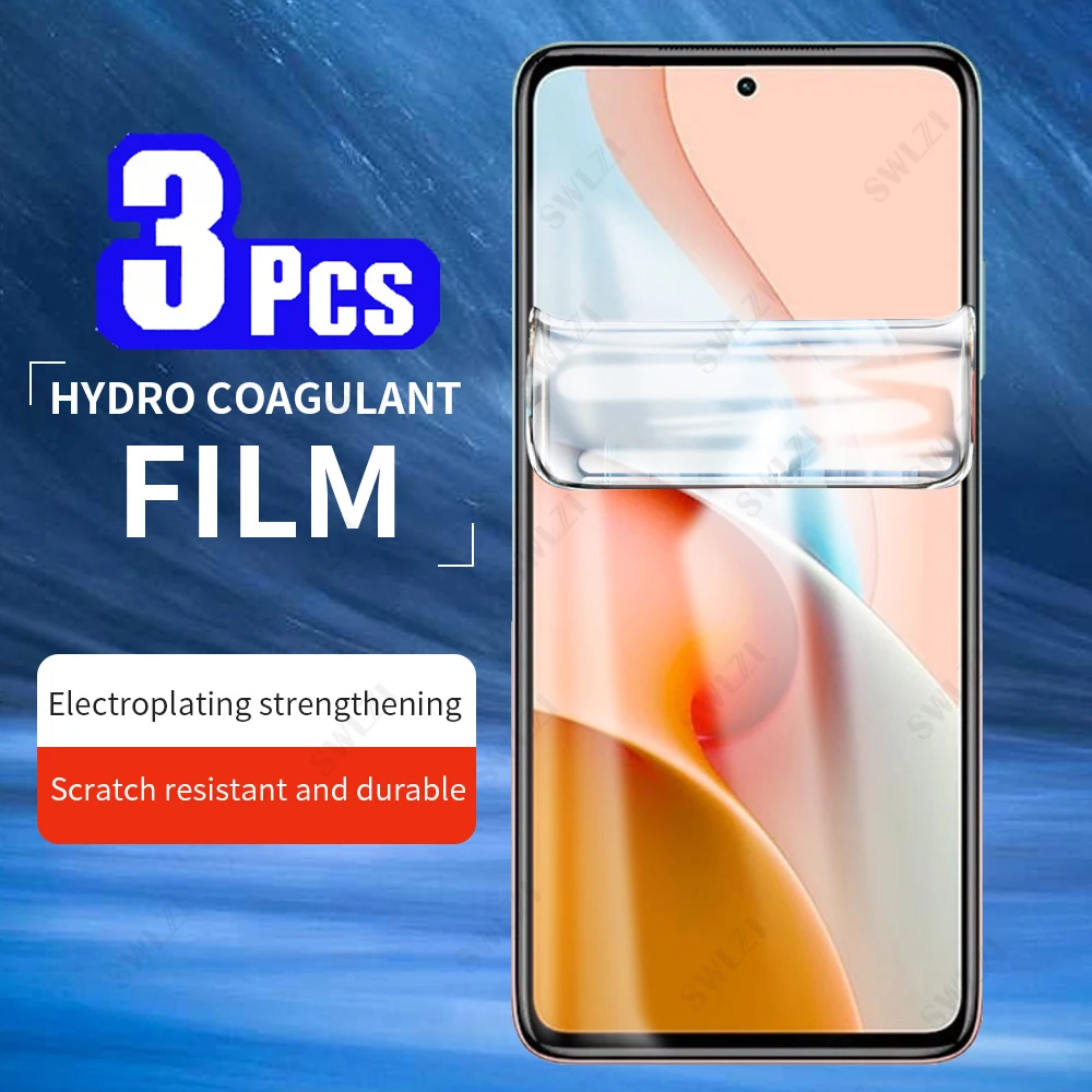 3Pcs soft full cover Not Glass for xiaomi redmi 10X note 9 9A 9C 9i 9T 9S 8 8T 7 7S pro max hydrogel film phone screen protecto | Мобильные