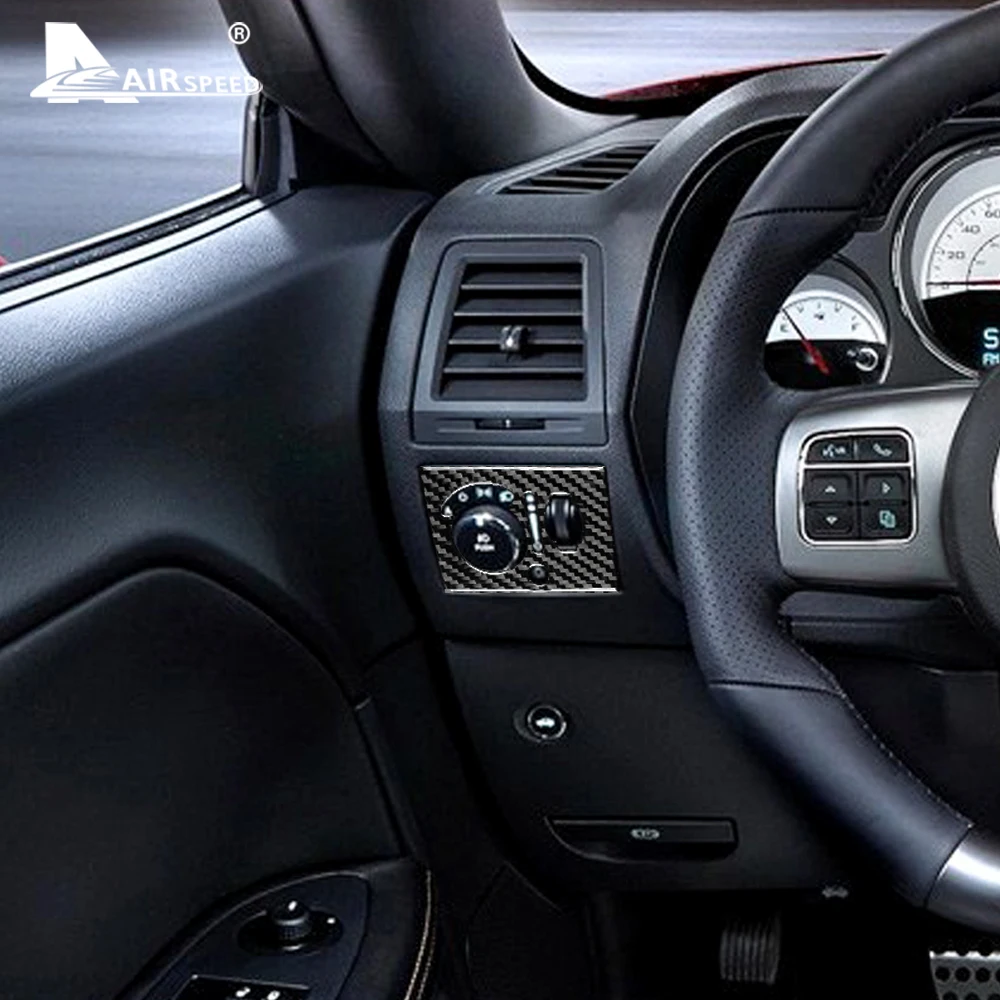 Voodonala Pannello Interruttore Alzacristalli In Fibra Di Carbonio Per Dodge Challenger 2015-2019 - Rivestimento Coprigraffi, Installazione Facile