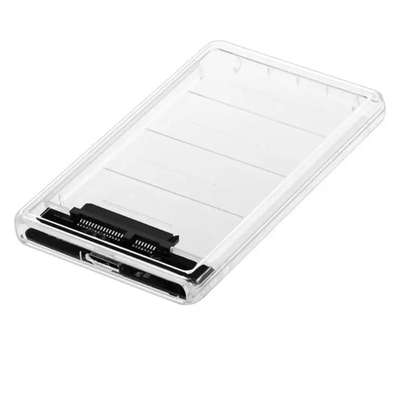 2,5 дюймов прозрачный жесткий диск SSD чехол SATA USB 3,0 5 Гбит/с внешний жесткий диск коробка мобильного приложения Поддержка 2 ТБ для ноутбука Тетрадь