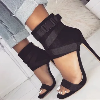 

Women Sandals Luxury Party Elegant Wedding Heels Sexy Pumps Women Comfortable Non-slip Sandals 11.5cm Shoes big size 758