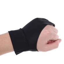 1 шт., предотвращающая контакт с экраном для графический планшет для растушевки в виде пенька из палка ручка с заправляемым стержнем правой и левой руки художника перчатки 2-пальцы рисунок перчатки