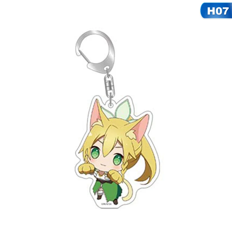 Sword Art Online SAO Yuuki Asuna акриловый брелок для ключей