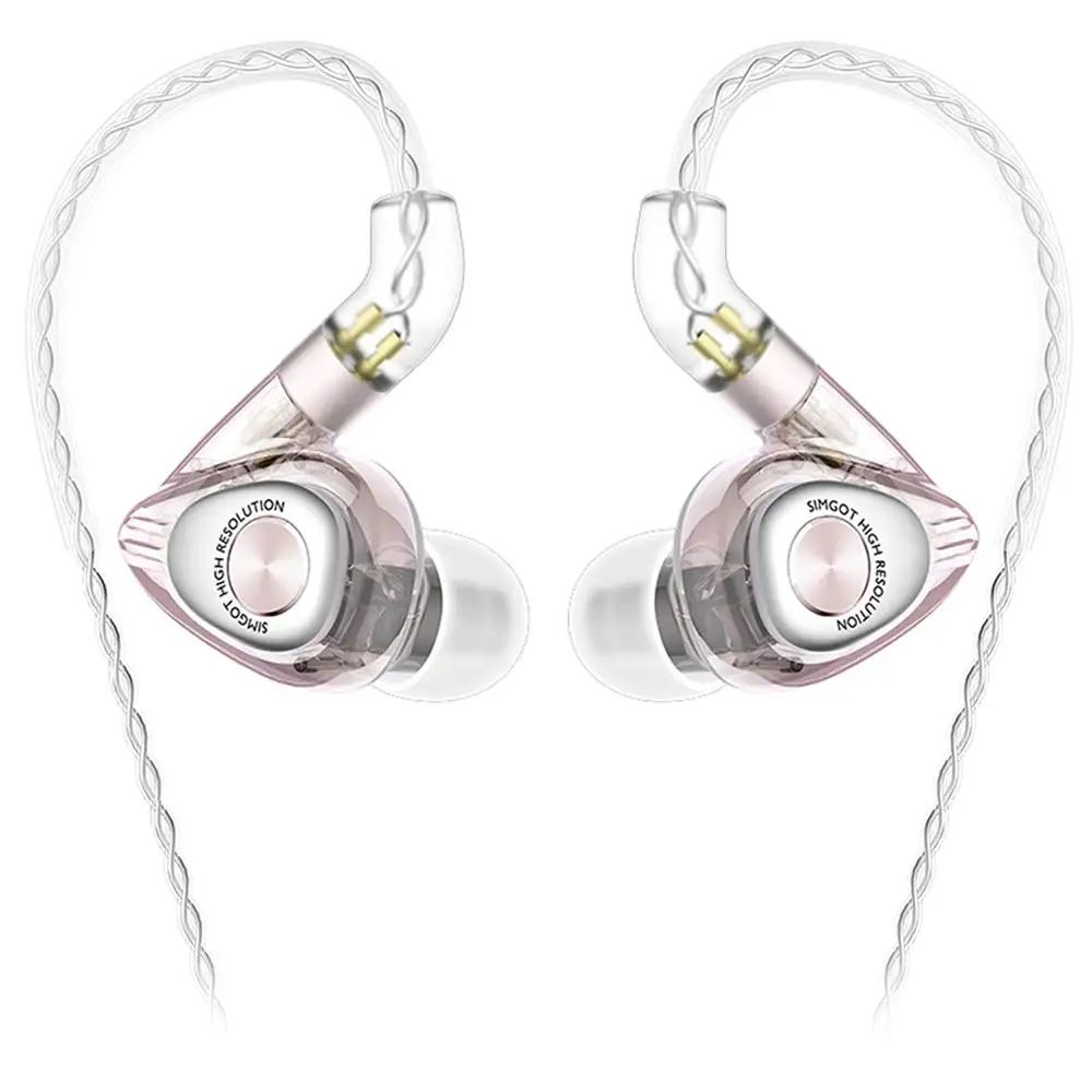 SIMGOT EM2 Hi-Res наушники-вкладыши монитор IEM наушники со съемным кабелем Гибридный