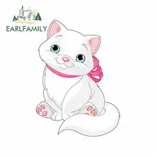 EARLFAMILY 13cm x 9.3cm Cartoon Pink Cute Cat Funny Car Stickers Bumper Trunk Truck Graphics Waterproof Anime DIY Fine Decal EARLFAMILY 13cm x 9.3cm Cartoon Pink Cute Cat Funny Car Stickers Bumper Trunk Truck Graphics Waterproof Anime DIY Fine Decal